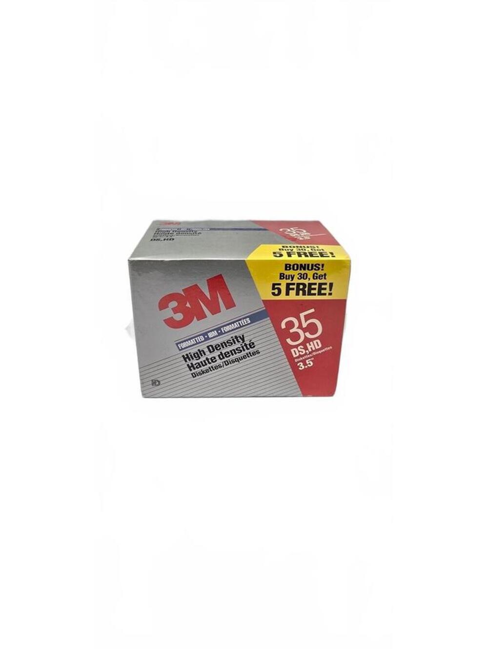 3M High Density 3.5" DS, HD Floppy Diskettes 35 Pack